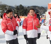 김진태 강원지사, 청소년올림픽 한파 쉼터 점검 "안전 최선"