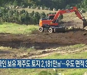 외국인 보유 제주도 토지 2,181만㎡…우도 면적 35배