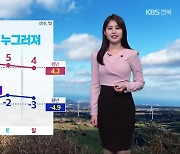 [날씨] 전북 내일 낮부터 한파 누그러져…아침까지 서해안 눈 날림