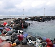 제주 해변, 해양 폐기물 몸살