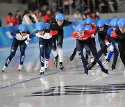 [강원2024 현장] 한국 빙속팀 매스스타트 메달획득 실패… 대회 은2·동1로 마감