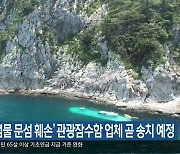 ‘천연기념물 문섬 훼손’ 관광잠수함 업체 곧 송치 예정