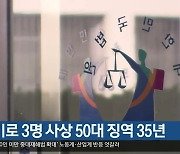 흉기로 3명 사상 50대 징역 35년