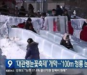 ‘대관령눈꽃축제’ 개막…‘100m 청룡 눈 터널’ 설치