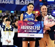 김연경, 올스타전 세리머니상 수상! [포토]