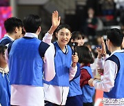 김연경 '승리 확신하는 하이파이브'[포토]