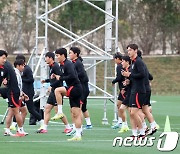 결전의 날 하루 앞둔 축구대표팀