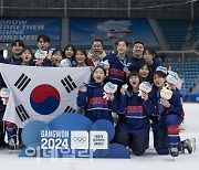 [포토] 한돈자조금 후원, 여자 아이스하키 사상 첫 메달