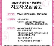 WKBL, 2024년 '전문가와 함께하는 농구교실' 참여 지도자 모집