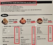 "계산은 '0' 붙여 원화로 주세요" 대구 일식당 엔화 표기 메뉴판 논란