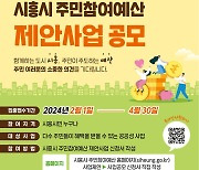 시흥시, 4월30일까지 내년 참여예산 주민제안 사업공모