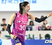 김연경, 승리의 기운이 넘친다 [사진]