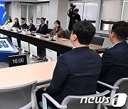 민주당 공직선거후보자추천관리위, 4·10 총선 후보 공천을 위한 면접