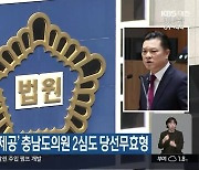 ‘선거인에 금품 제공’ 충남도의원 2심도 당선무효형