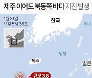 제주 남쪽 이어도 연해서 규모 3.8 지진…기상청 “피해 없을 듯”