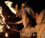 APTOPIX Iran Zoroastrians Sadeh Festival