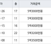 수원 매탄동 매탄위브하늘채 59㎡ 5억3000만원에 거래