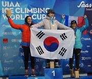 노스페이스 애슬리트팀 신운선 선수 ‘2024 사스페 아이스클라이밍 월드컵’ 우승