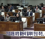 기초의원 의정활동비 일제히 인상 추진..논란 가열