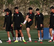 분위기 끌어오리는 축구 대표팀