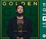 방탄소년단(BTS) 정국 'GOLDEN', 스포티파이 13주 연속 TOP10 진입