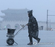 광화문광장 제설 작업