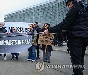 BELGIUM JOURNALISTS VIGIL ISRAEL GAZA CONFLICT