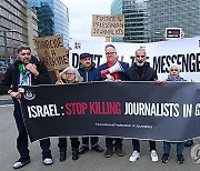 BELGIUM JOURNALISTS VIGIL ISRAEL GAZA CONFLICT