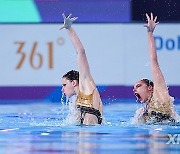 (SP)QATAR-DOHA-WORLD AQUATICS CHAMPIONSHIPS-ARTISTIC SWIMMING-WOMEN DUET TECHNICAL-FINAL