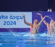 (SP)QATAR-DOHA-WORLD AQUATICS CHAMPIONSHIPS-ARTISTIC SWIMMING-WOMEN DUET TECHNICAL-FINAL