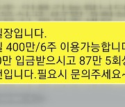 최대 연이율 2만7천%...고금리 불법대부업 조직 덜미