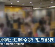 노로바이러스 신고 환자 수 증가…최근 한 달 54명