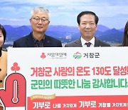 거창군 ‘사랑의 온도탑’ 군민들의 열정으로 130°C 달성