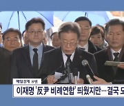 이재명 '反尹 비례연합' 띄웠지만…결국 도로 위성정당