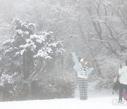 눈 내린 한라산 1100고지