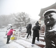 눈 내린 한라산 1100고지