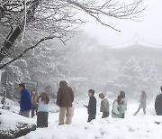 눈 내린 한라산 1100고지