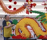 CANADA-RICHMOND-GIANT LEGO DRAGON