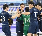 대한항공,'KB상대 3-1 승리' [사진]