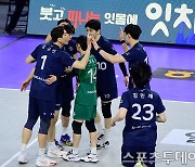 [ST포토] 대한항공, KB 3-1 기분좋은 승리