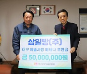 [게시판] "메세나 활동 동참"…삼일방, 5천만원 기부 약정