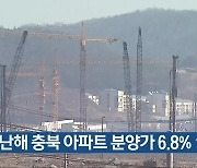 지난해 충북 아파트 분양가 6.8% ↑