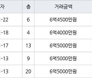 용인 풍덕천동 현대성우 59㎡ 6억5000만원에 거래