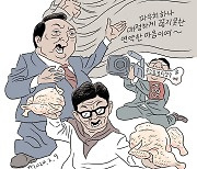 [박순찬의 장도리 카툰] 대혼돈의 선거버스