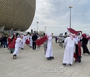 [IS 알다인] 韓 꺾은 요르단은 ‘악대’, 카타르는 인라인 타고 ‘빙빙’…뜨거운 결승 현장