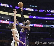 2쿼터 51점·전반 87점 폭발…NBA 레이커스, 뉴올리언스 격파