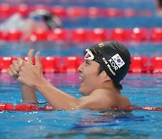 ‘잊어라 아시안컵’ 김우민 세계선수권 첫 금…백인철 접영 최초 결선행