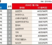 코스피 시가총액 지각변동… 현대차 뜨고 2차전지 지고