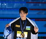 "김우민 자유형 400m 금메달, 한국의 계영 800m도 좋은 징조 보여"…美 수영 전문 매체 극찬