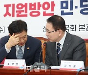 [포토]맞춤형 기업금융 지원방안, '대화하는 김주현-조용병'